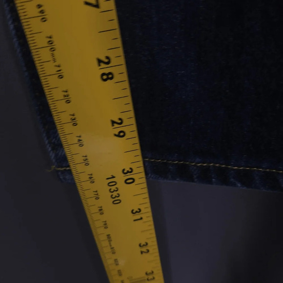 Hollister Slim Straight Denim Jeans Men's Size 28x30 Dark Wash Button Fly - Picture 3 of 8